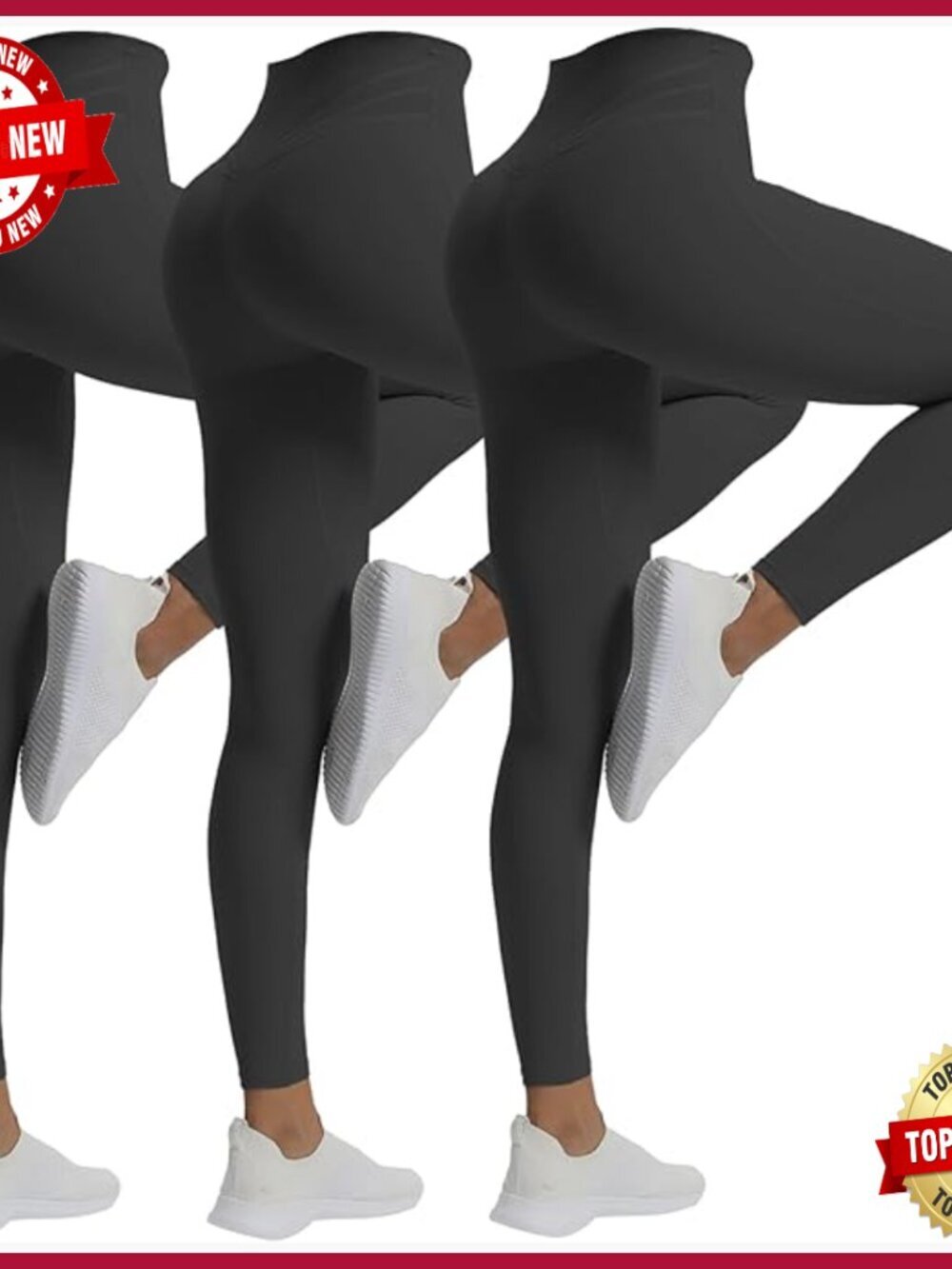 High Waisted Workout Leggings Yoga Pants Buttery Soft Compression